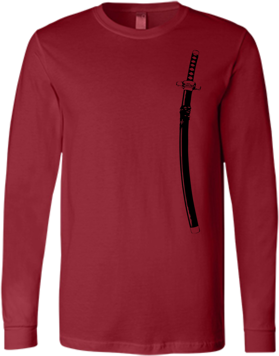 Katana In Saya Long Sleeve - Idaho Long Sleeve Shirt (1155x1155), Png Download