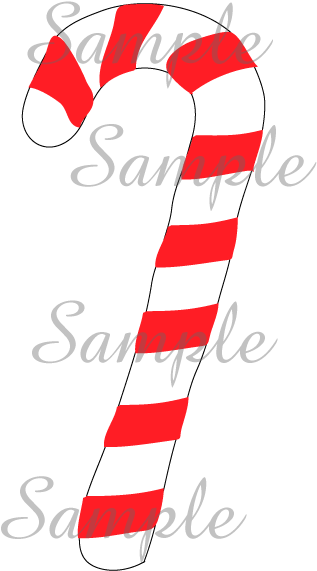 Candycane (600x600), Png Download