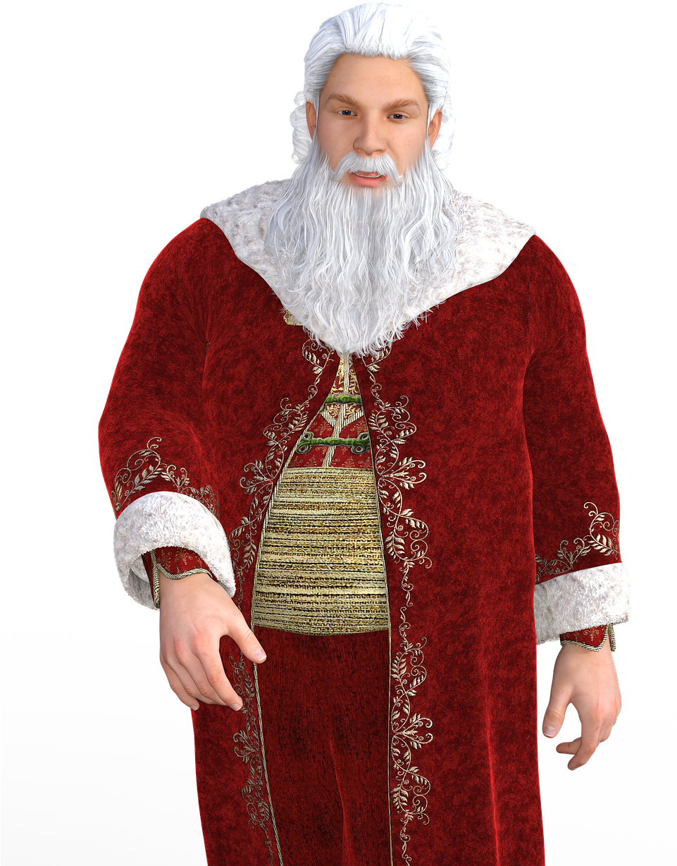 Santa's Favorite Santa Claus Png Image - Santa Hair Png Transparent (960x1280), Png Download