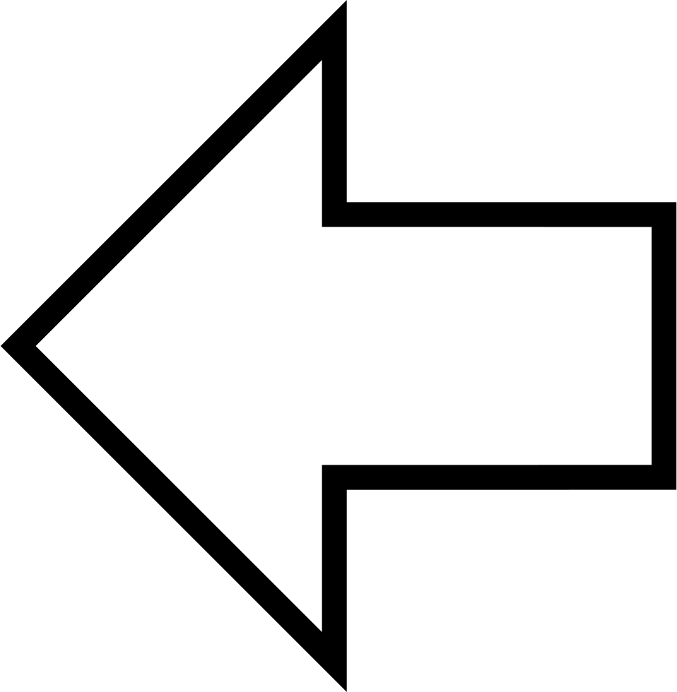 Download White Arrow Png - Transparent Arrow Pointing Left - HD