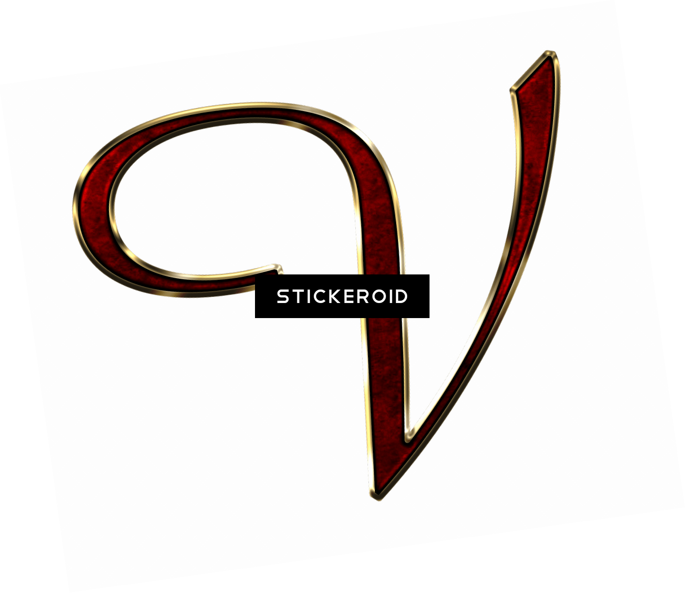 Capital Letter V Red - Weapon (1413x1223), Png Download