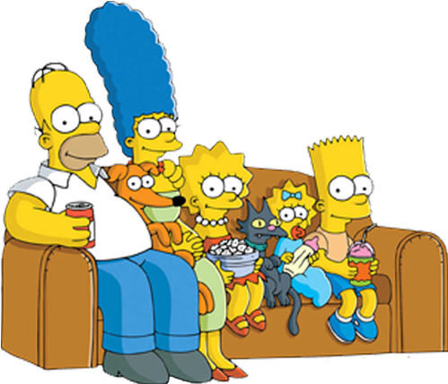 Nahasapeemapetilon Homer Simpson Santa - Simpsons Family (568x559), Png Download