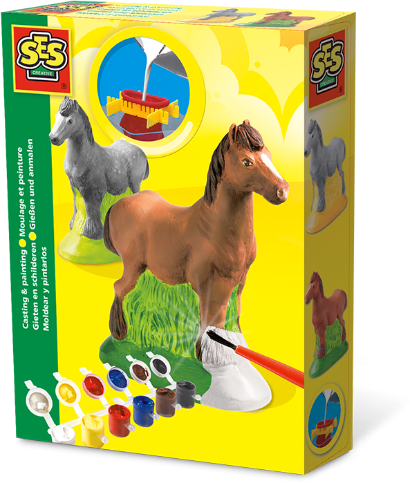 Ses Creative Gießen Und Anmalen Pferd (700x700), Png Download