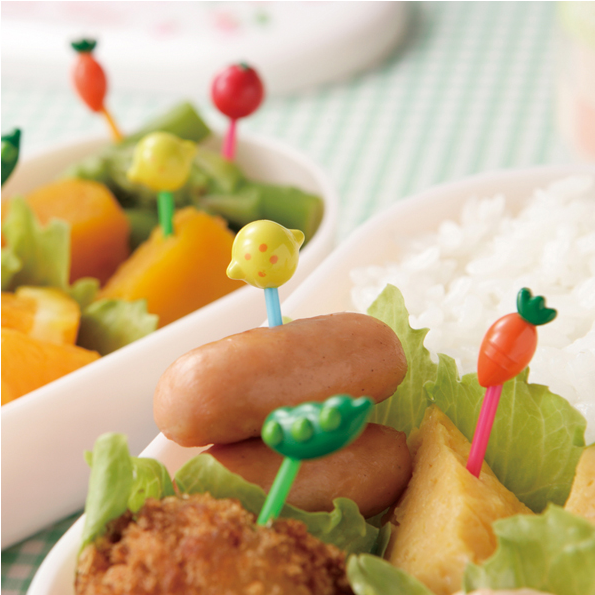 False Cute Vegetable Food Picks 10 Pieces (800x600), Png Download