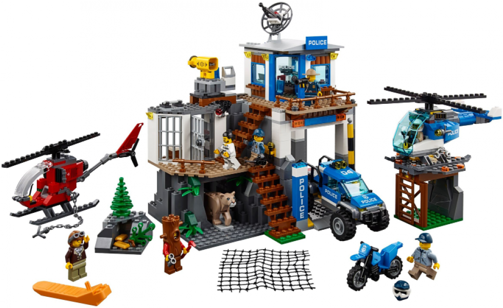 Lego Mountain Police Station (980x980), Png Download