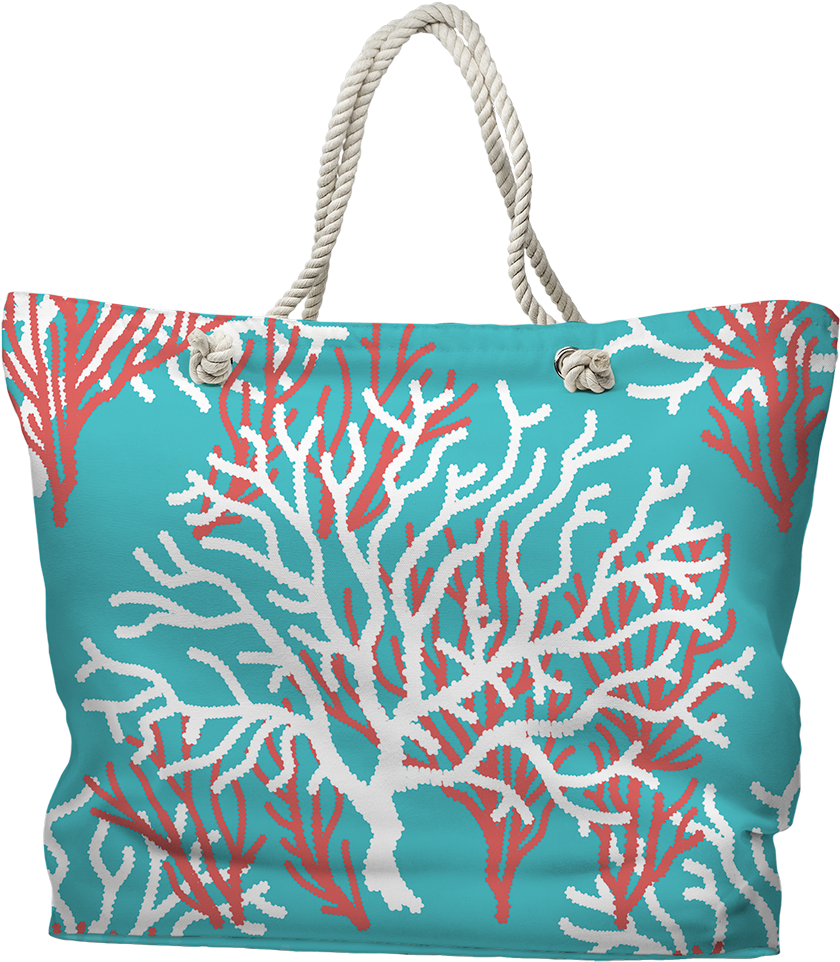Nassau Coral Tote Bag (1000x1000), Png Download