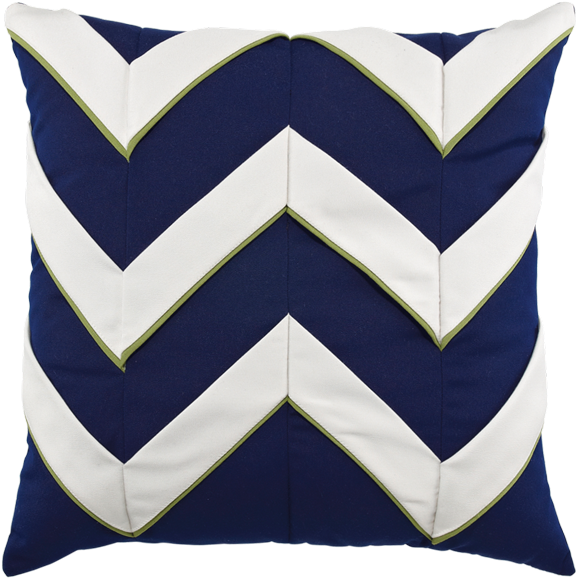 Navy Cruise Chevron 20" Square Indoor-outdoor Pillow (800x800), Png Download