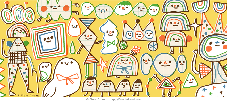Doodle World © Flora Chang (891x499), Png Download