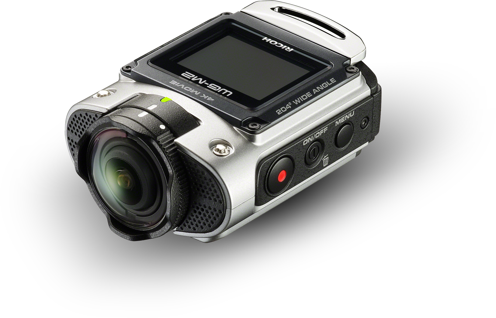 High Grade Heavy - Pentax Ricoh Wg-m2 (silver) Video Camera (1631x1047), Png Download