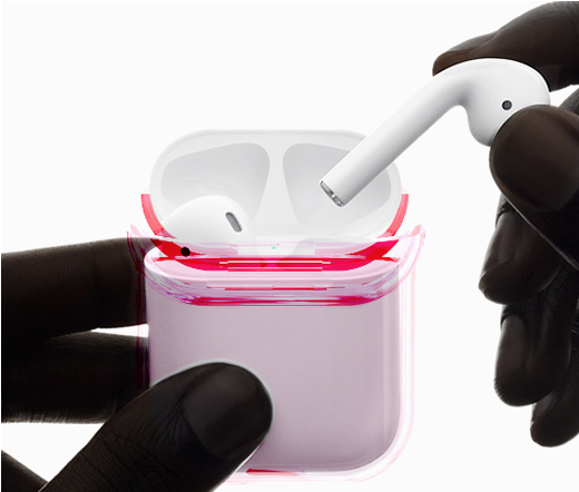 Crystal Hard Case For Airpods -free Grey Pouch (800x800), Png Download