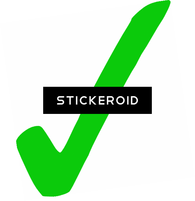 Green Tick - Graphic Design (646x667), Png Download