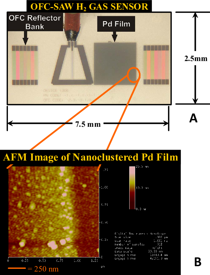 Orthogonal Frequency Coded Saw Rfid Tagsensor With - Lithium Niobate (718x937), Png Download