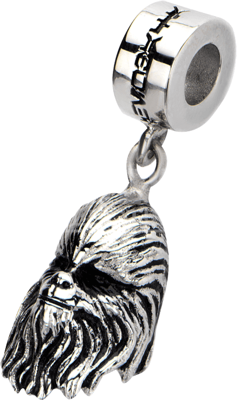 Item - Stainless Steel Star Wars 3d Chewbacca Face Dangle (850x850), Png Download