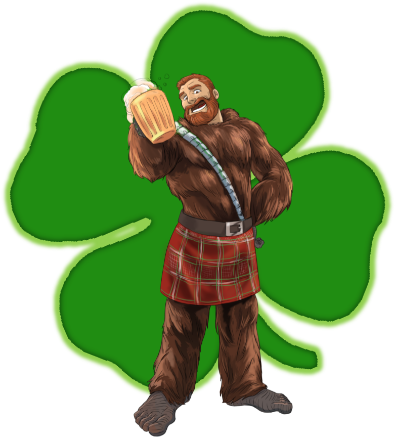 Wookiee St Patrick's Day - Irish Wookiee (979x1020), Png Download
