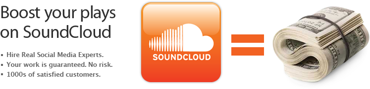 Buy Soundcloud Plays - Soundcloud (825x287), Png Download