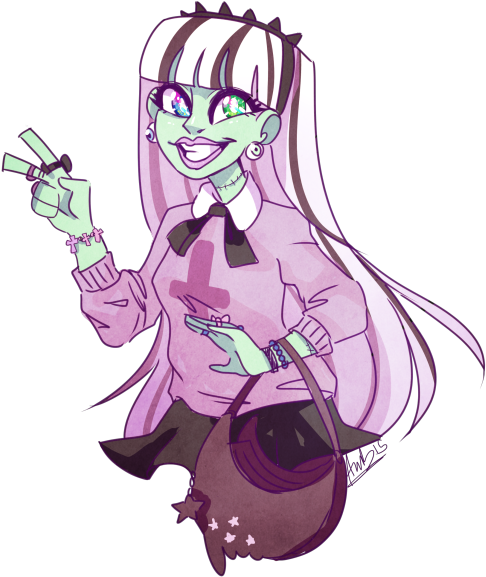 Tumblr Nozmmakgbz1rfwj7eo1 500 - Frankie Stein Fanart (500x589), Png Download