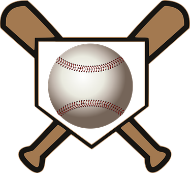 Ball Bats Home Baseball Crossed Baseball B - 3drose Little Sister Biggest Fan. Baseball. Popular (374x340), Png Download