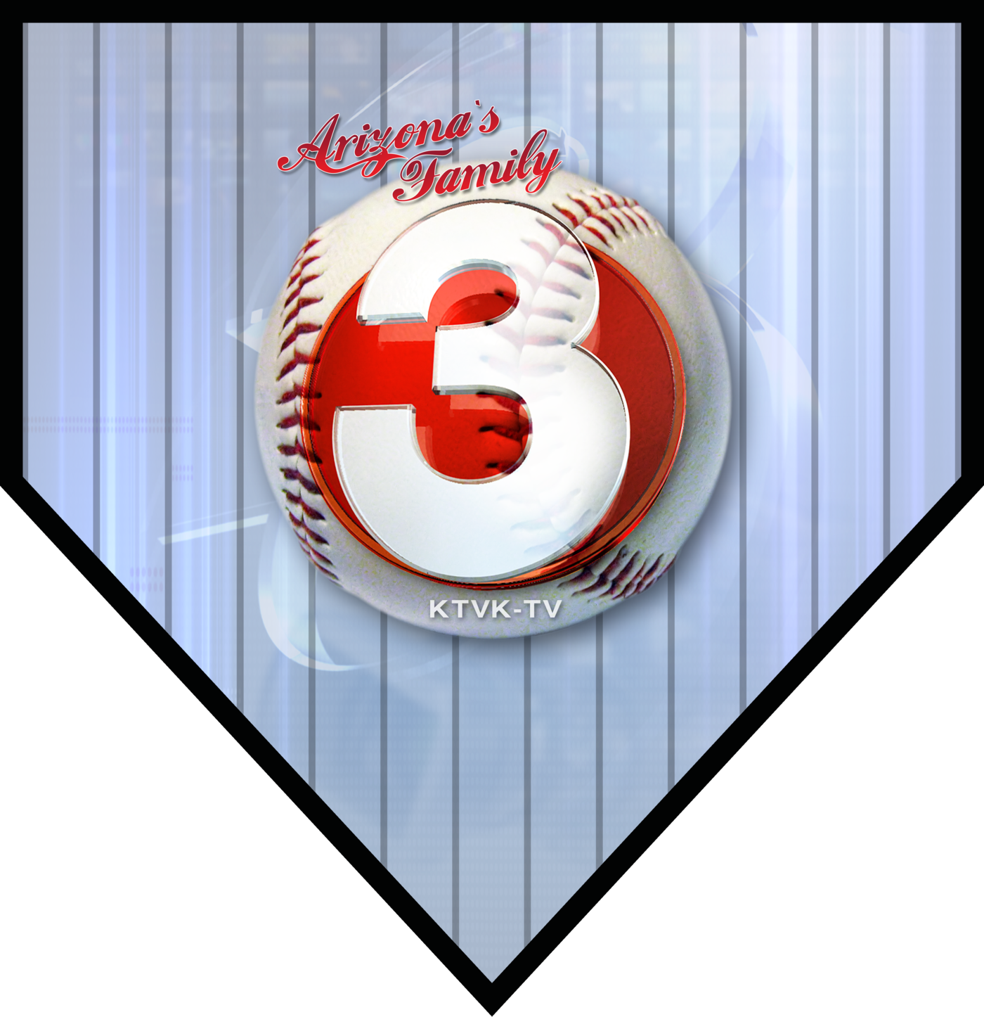 3tv & Diamondbacks Charity Home Plate Designs By Todd - Ktvk (1400x1446), Png Download