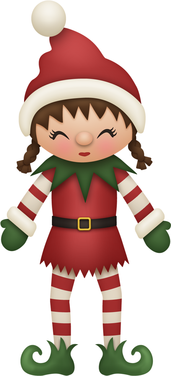 ○‿✿⁀ Elves ‿✿⁀○ - Brown Hair Elf Clipart (586x1280), Png Download