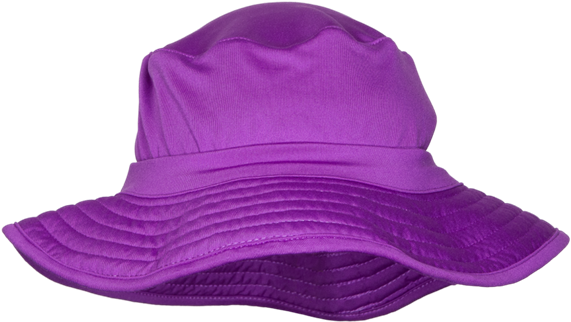 Purple Bucket Hat - Hat (619x496), Png Download