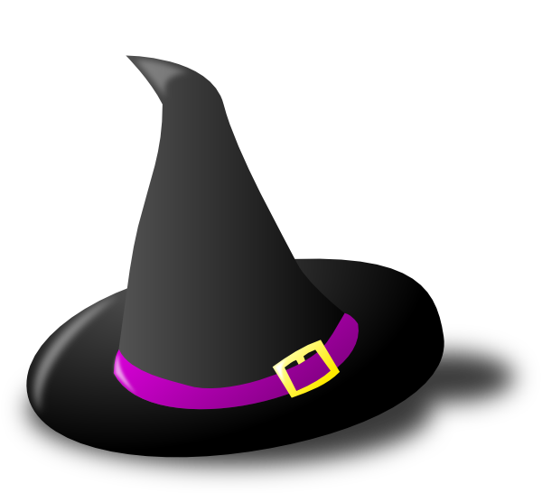Cartoon Witch Hat - Witch Hat Png Clipart (600x546), Png Download