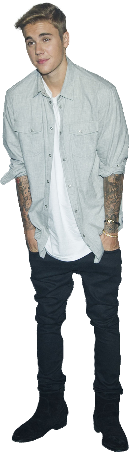 Justin Bieber Standing Png Image - Person Standing Transparent Background (1280x1800), Png Download