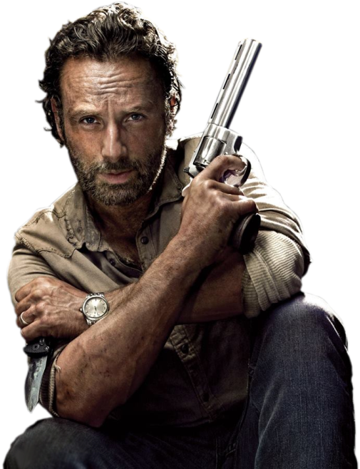 Png Rick - Walking Dead Rick Grimes Hd (524x699), Png Download
