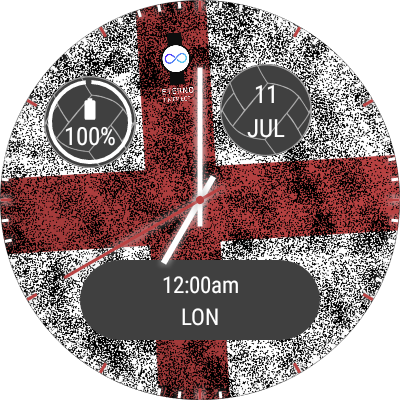 English Flag Watch Face - Label (400x400), Png Download