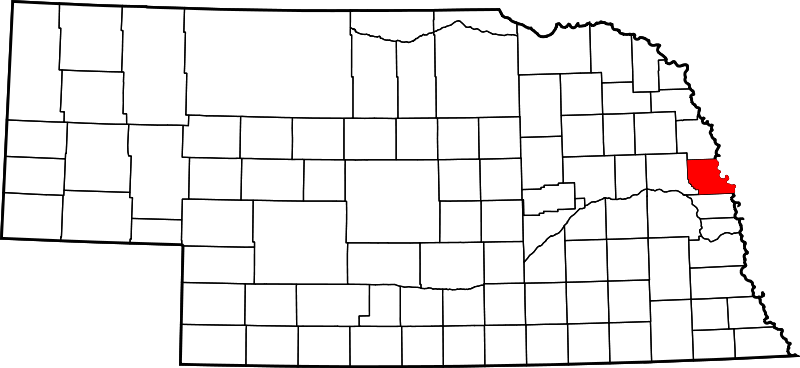 Map Of Nebraska Highlighting Washington County - Cass County Nebraska (800x368), Png Download