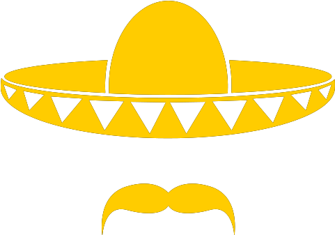 Mit Bart Aus Mexiko T Shirt Dunkelgrau - Sombrero Hat Clip Art (480x480), Png Download