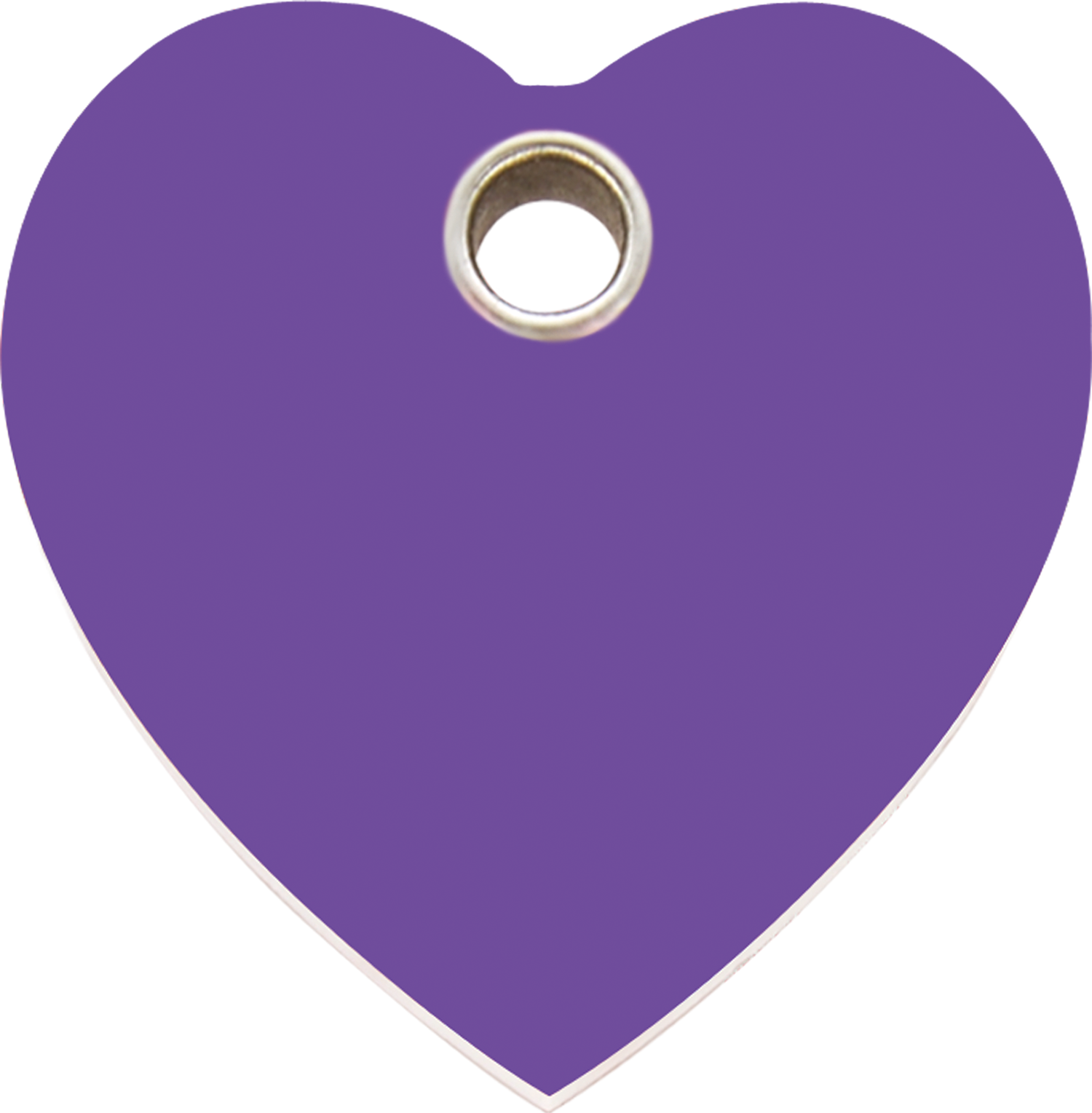 Red Dingo Plastic Tag Heart Purple - Red Dingo Plastic Dog Id Tag-heart (1500x1529), Png Download