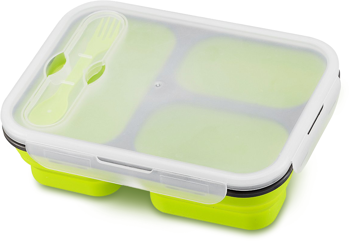 Haakaa Collapsible Silicone Lunch Box - Men Lunch Box Malaysia (1232x900), Png Download