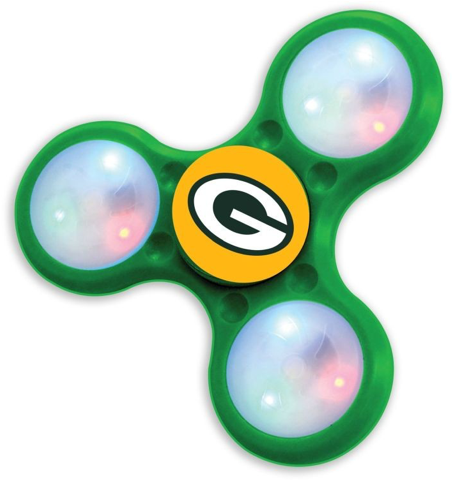 Nfl Green Bay Packers Aminco Led Fidget Spinners - St Louis Blues 3-prong Led Fidget Spinner Game (500x500), Png Download