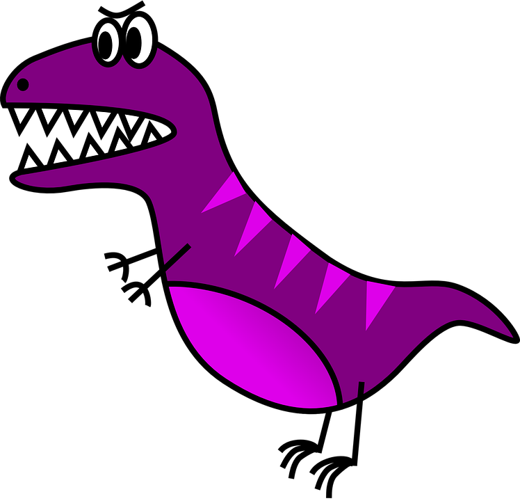 [dino] Simple T-rex Clipart Png (600x578), Png Download