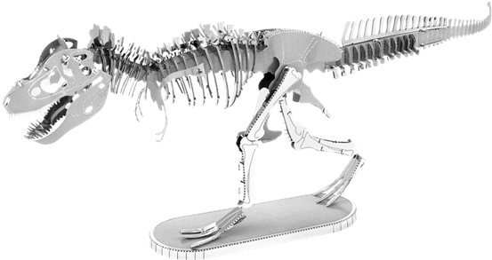 Metal Earth Dinosaur - Metal Earth Tyrannosaurus Rex (600x306), Png Download