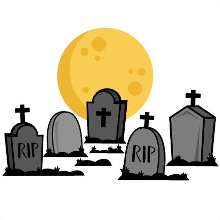Cemetery Silhouette At Getdrawings - Cemetery Clipart (432x432), Png Download