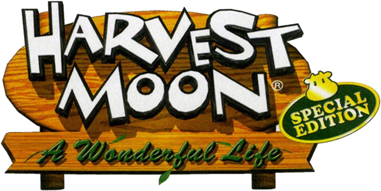 Harvest Moon Logo Png - Harvest Moon A Wonderful Life Logo (1260x644), Png Download