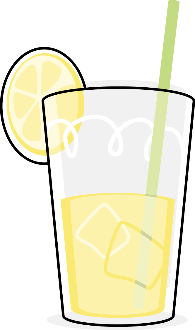 Beverage Clipart Iced Tea - Lemon And Tea Clipart Png (640x1082), Png Download
