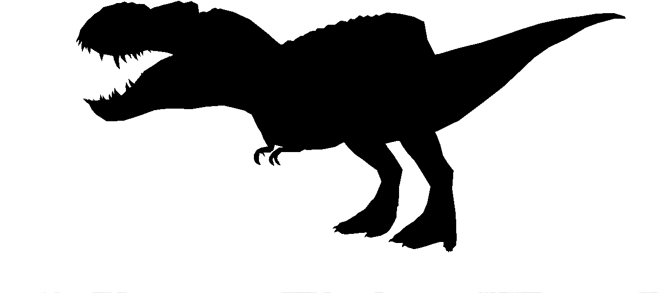 Tyrannosaurus Rex Velociraptor Dinosaur Silhouette - T Rex Silhouette Png (1500x800), Png Download