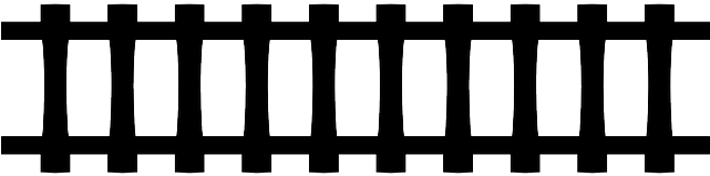 Railroad Tracks Png Clipart - Railway Track Clipart Png (640x320), Png Download