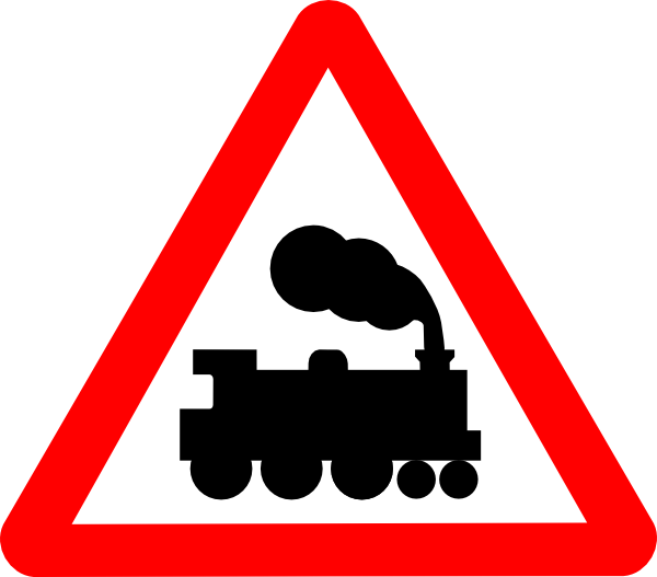 Train Clipart Train Caboose Clipart - Safety Signs For Road (600x527), Png Download