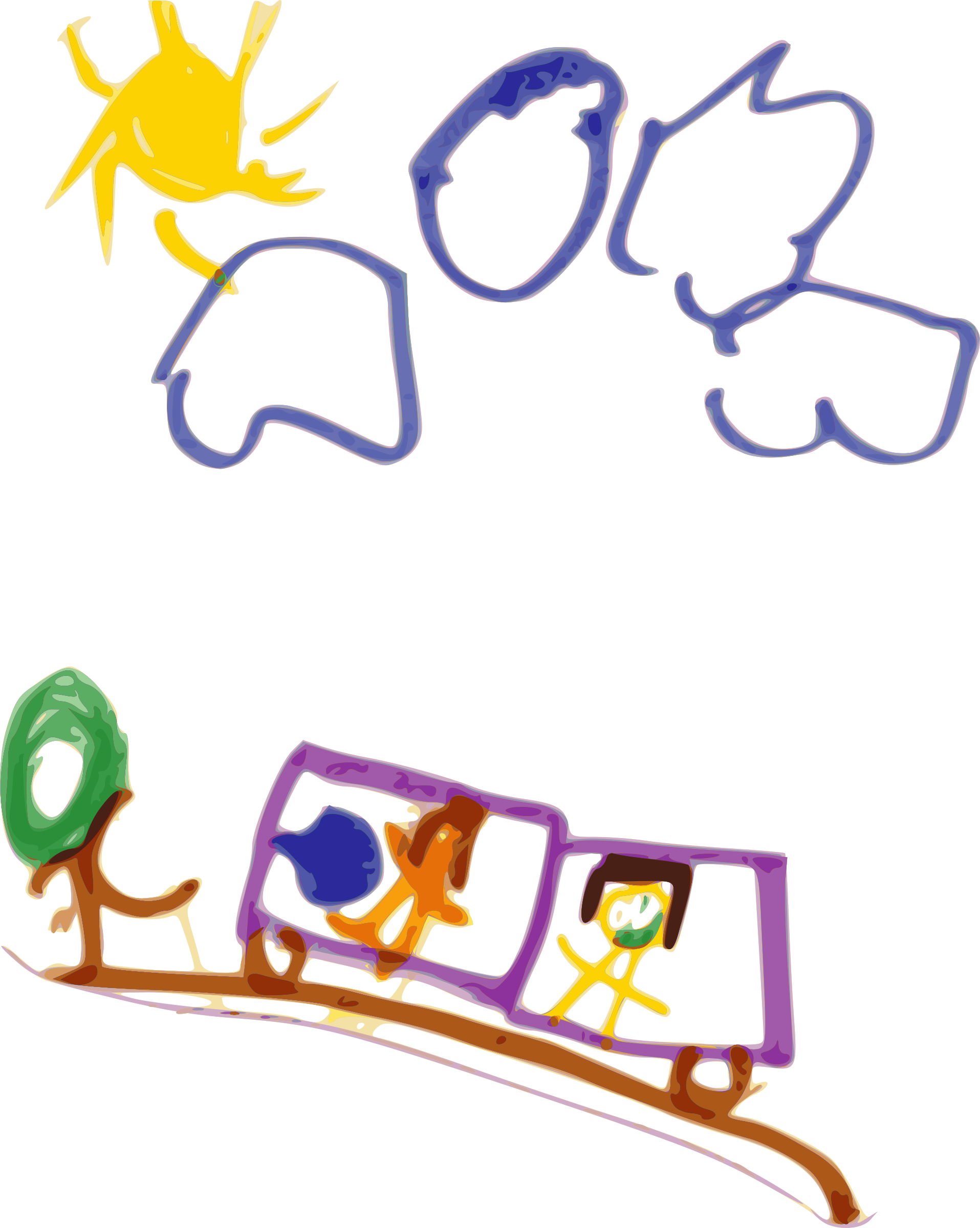 Art Big Image Png - Kindergarten Png (1915x2400), Png Download