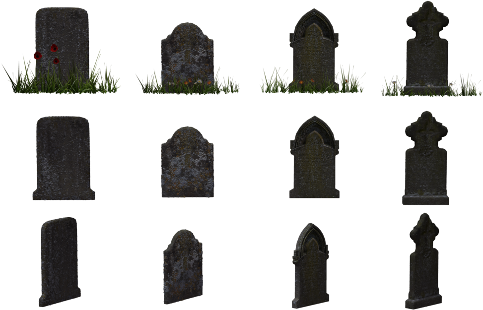 Gravestones Png - Cemetery Stones Png (1024x645), Png Download
