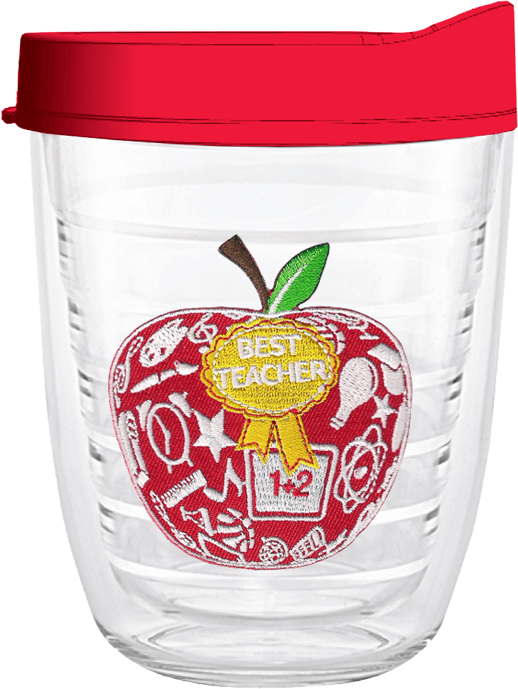 Best Teacher Apple 12oz Tumbler, Tumbler - 12 Oz. Tritan Mug (800x1200), Png Download