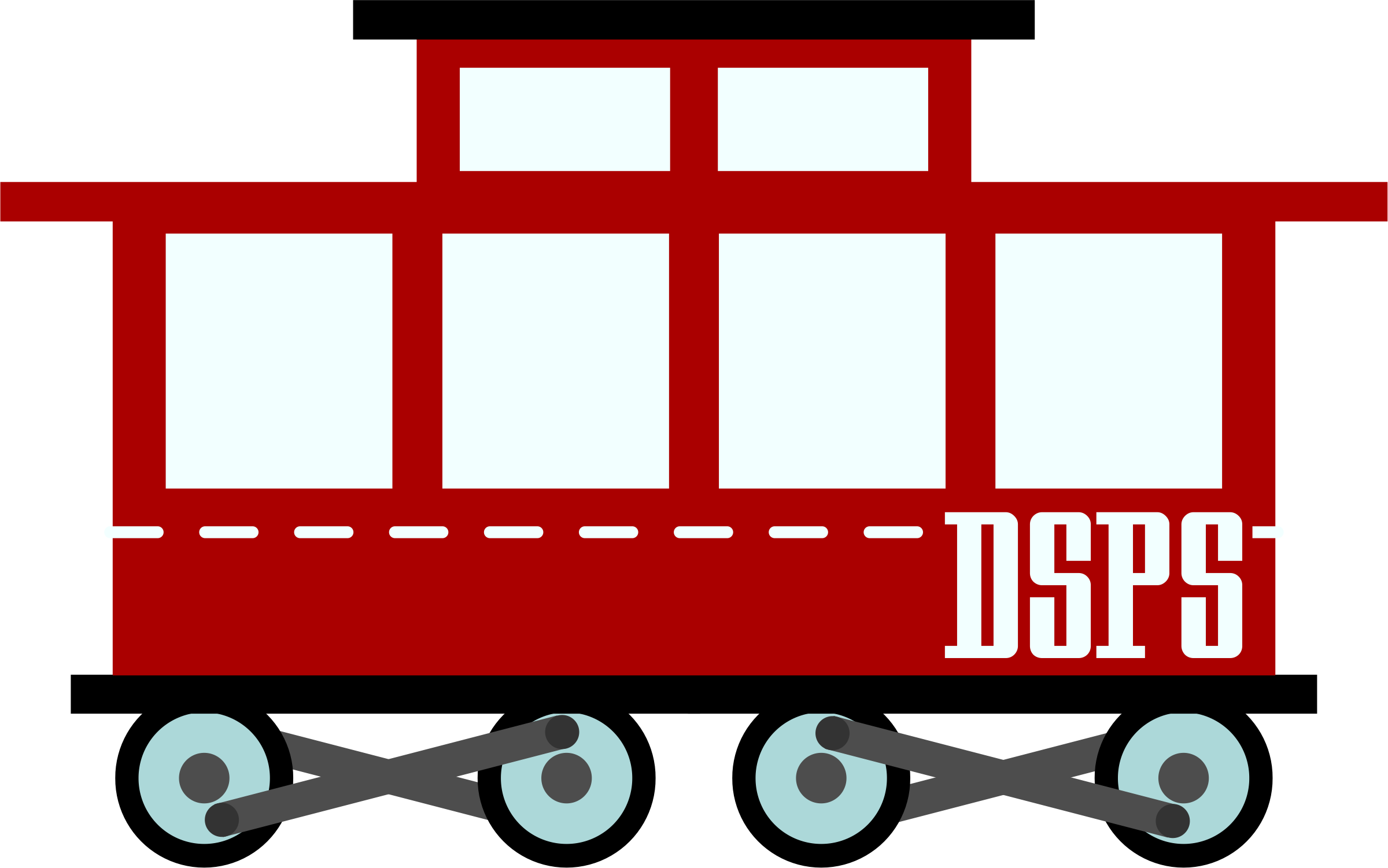 Train Clipart Transparent Background - Train Car Clip Art (2400x1501), Png Download