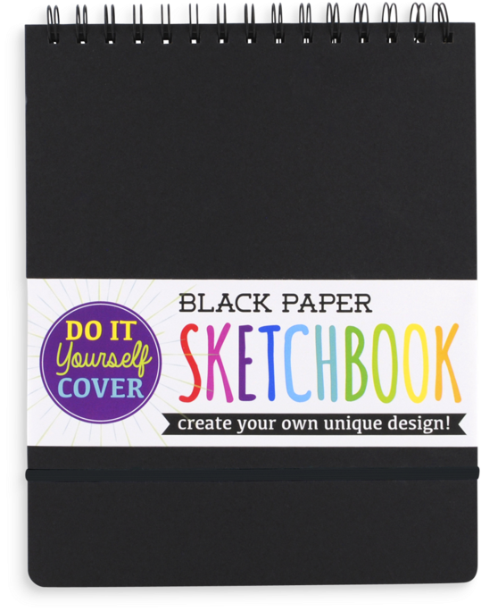 Black Diy Cover Sketchbook - Black Art Paper By Ooly - Black Diy Cover Sketchbook (800x800), Png Download