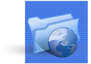 Computer, Internet, Icon, Folder, Web, Theme, Plastic - Icon (640x320), Png Download