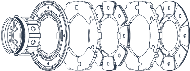 Sabreliner Corporate Airplane Brake Part Distributor - Brake Pad For Airplane (613x230), Png Download