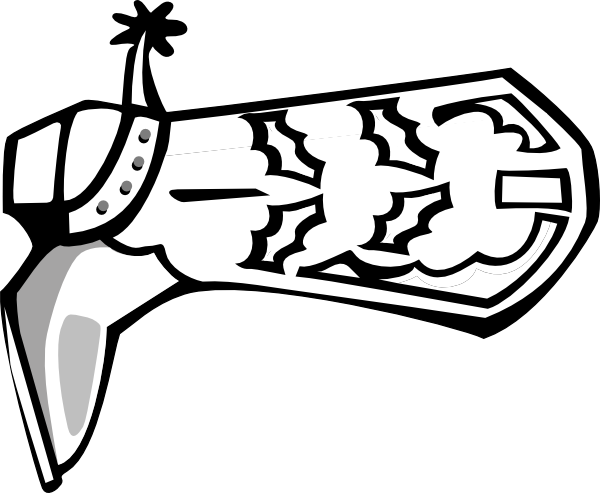 Cowboy Boot Clip Art - Cowboy Boot Svg Free (600x493), Png Download