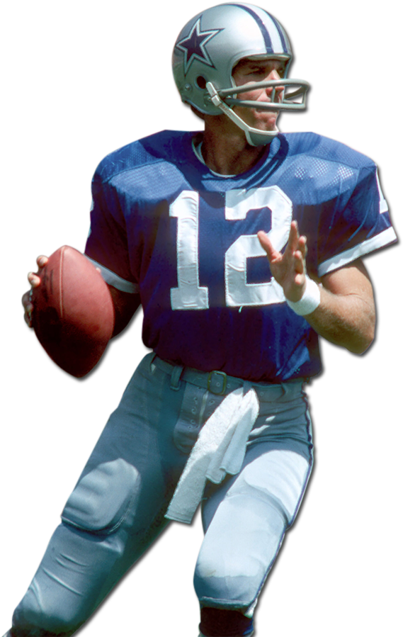 Dallas Cowboys - Roger Staubach Cut Out (600x918), Png Download